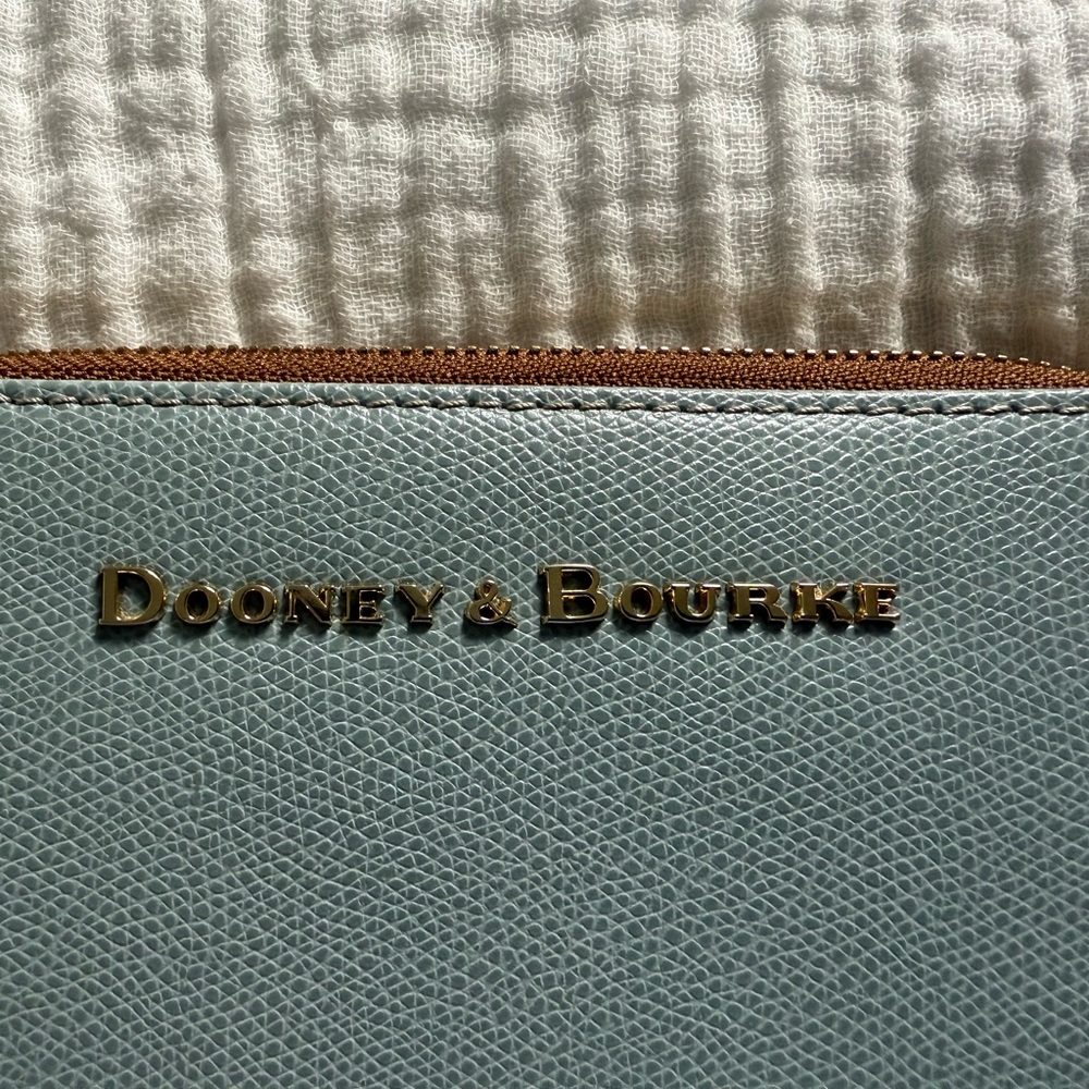 Dooney & Bourke Light Blue Leather Wallet - Picture 3 of 5